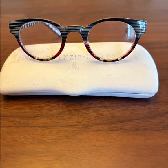 MacKenzie-Childs Black and Gold Glasses - Picture 2 of 3